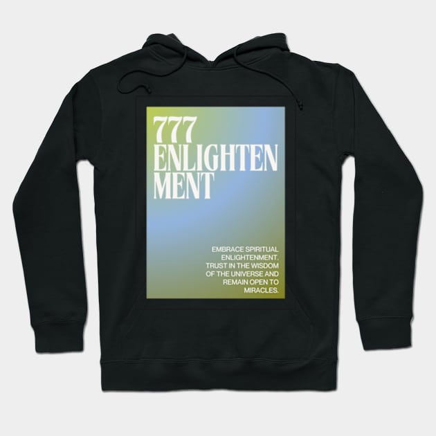 Angel Number 777: Enlightened Grace Hoodie by caimluart